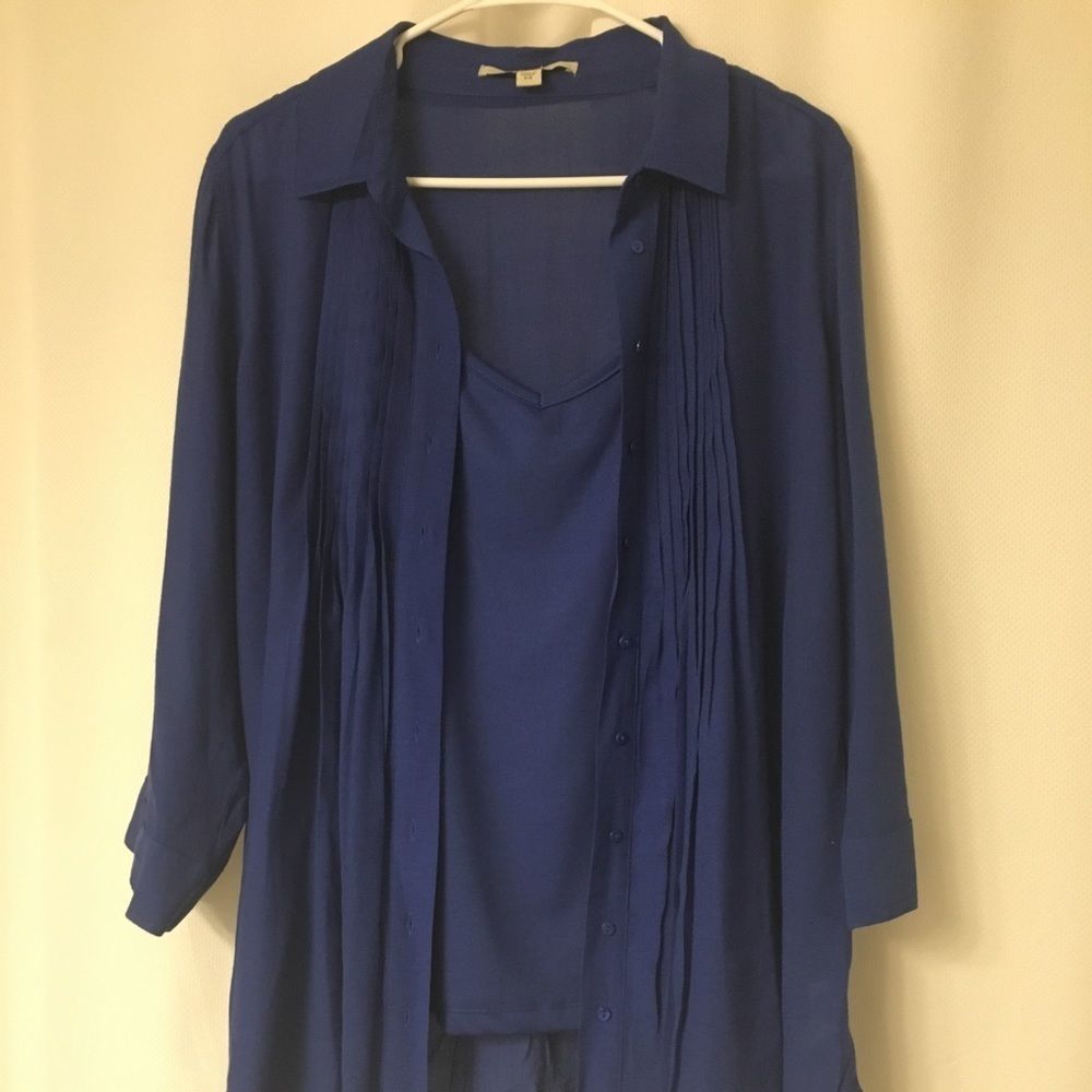 Blue blouse with tank